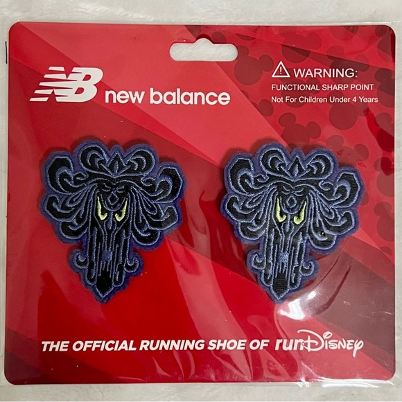 New Balance New Haunted Mansion Wallpaper Disney Shoelace Clip Ons Purple Black - Picture 3 of 11
